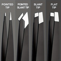 4 Pcs Stainless Steel Tweezers Set Precision Tweezers For Eyebrows Facial Hair