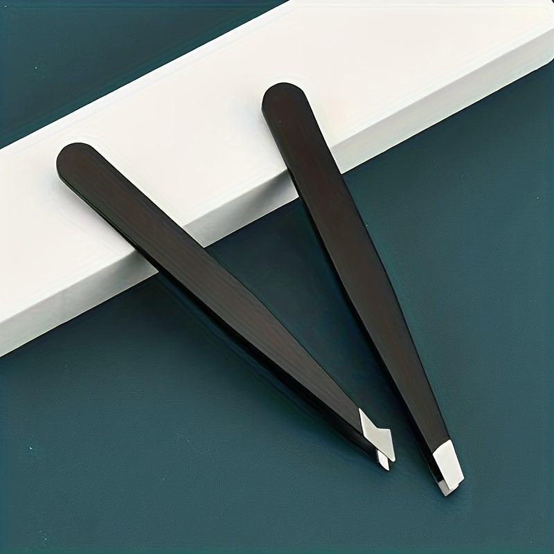 4 Pcs Stainless Steel Tweezers Set Precision Tweezers For Eyebrows Facial Hair
