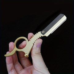 Vintage Stainless Steel Barber Razor Safety Folding Hair Cut Barber Razor