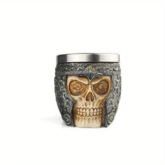 Skull Head Barber Salon Beard Shaving Brush with Skull Shaving Bowl