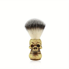 Skull Head Barber Salon Beard Shaving Brush with Skull Shaving Bowl