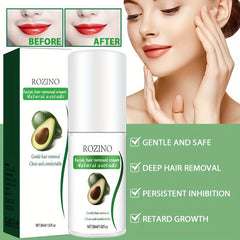 Avocado Lip Hair Removal Cream Gentle Painless Long-Lasting Quick Clean