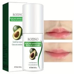 Avocado Lip Hair Removal Cream Gentle Painless Long-Lasting Quick Clean