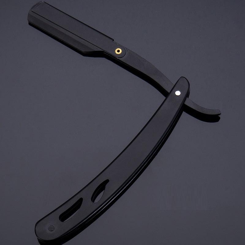 Stainless Steel Straight Edge Razor Foldable Barber Shave Manual Shaving
