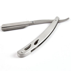 Stainless Steel Straight Edge Razor Foldable Barber Shave Manual Shaving