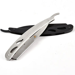 Stainless Steel Straight Edge Razor Foldable Barber Shave Manual Shaving