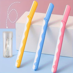 Women's Eyebrow Shaper Razor Wand Facial Hair Remover Tool 3 Pcs