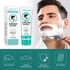 Men's Natural Shaving Cream - Softens Beard, Easy Shaving