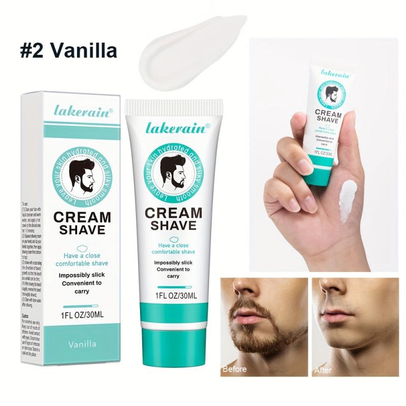 Men's Natural Shaving Cream - Softens Beard, Easy Shaving