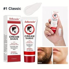 Men's Natural Shaving Cream - Softens Beard, Easy Shaving