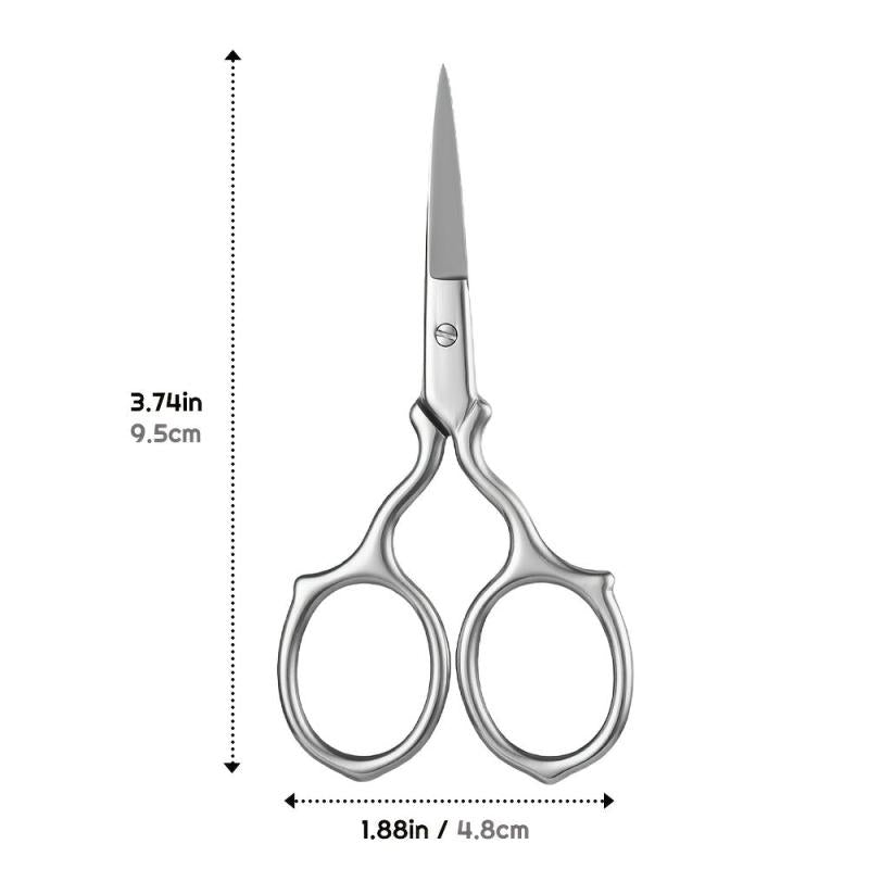 Small Stainless Steel Eyebrow Scissors for Women