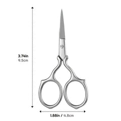 Small Stainless Steel Eyebrow Scissors for Women