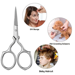 Small Stainless Steel Eyebrow Scissors for Women