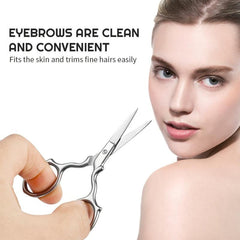 Small Stainless Steel Eyebrow Scissors for Women