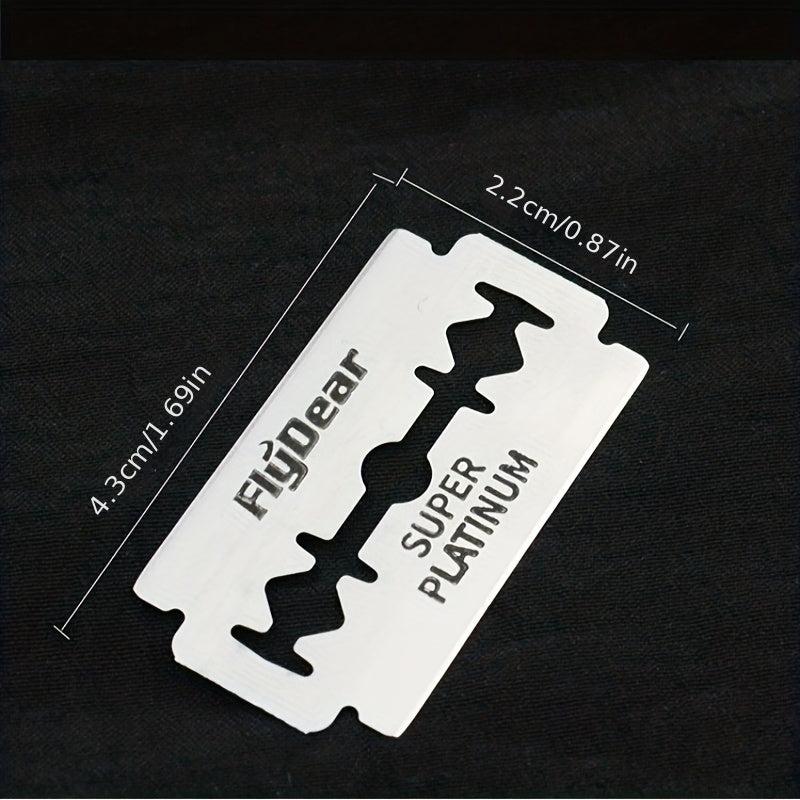 100 Men's Double Edge Razor Blades for Shaving