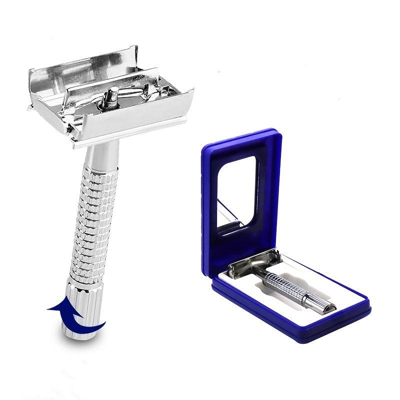Men's Double Sided Safety Stainless Steel Razor with 5 Blades