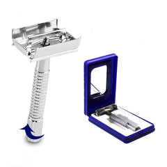 Men's Double Sided Safety Stainless Steel Razor with 5 Blades
