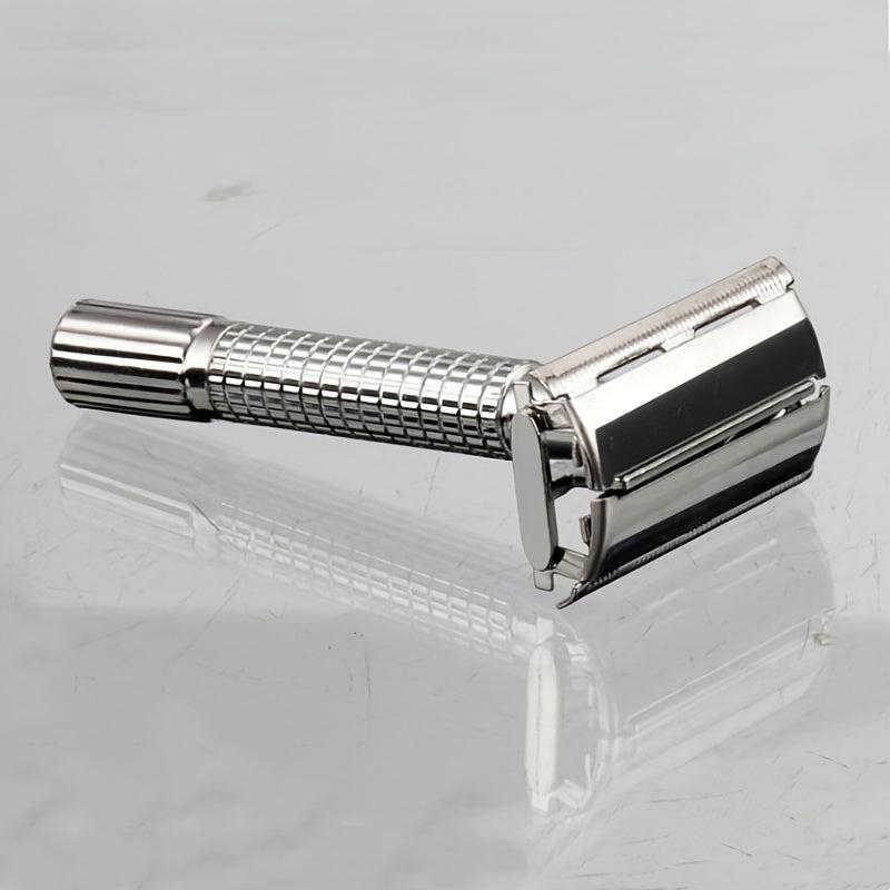 Men's Double Sided Safety Stainless Steel Razor with 5 Blades