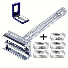 Men's Double Sided Safety Stainless Steel Razor with 5 Blades