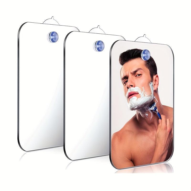 Portable Anti Fog Shower Mirror Unbreakable Traveling Shaving Mirror