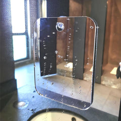 Portable Anti Fog Shower Mirror Unbreakable Traveling Shaving Mirror