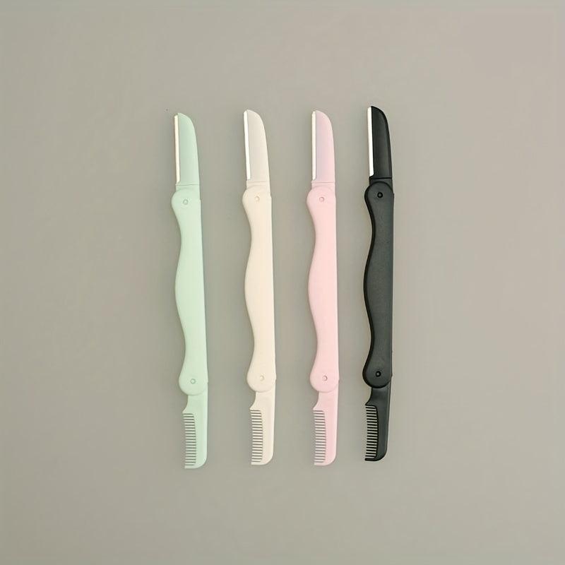 Precision Eyebrow Razor with Comb Facial Hair Remover for Women and Men