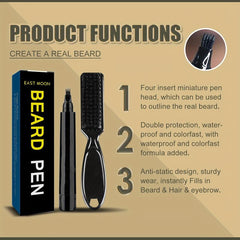Waterproof Beard Pencil for Men Mustache Repair