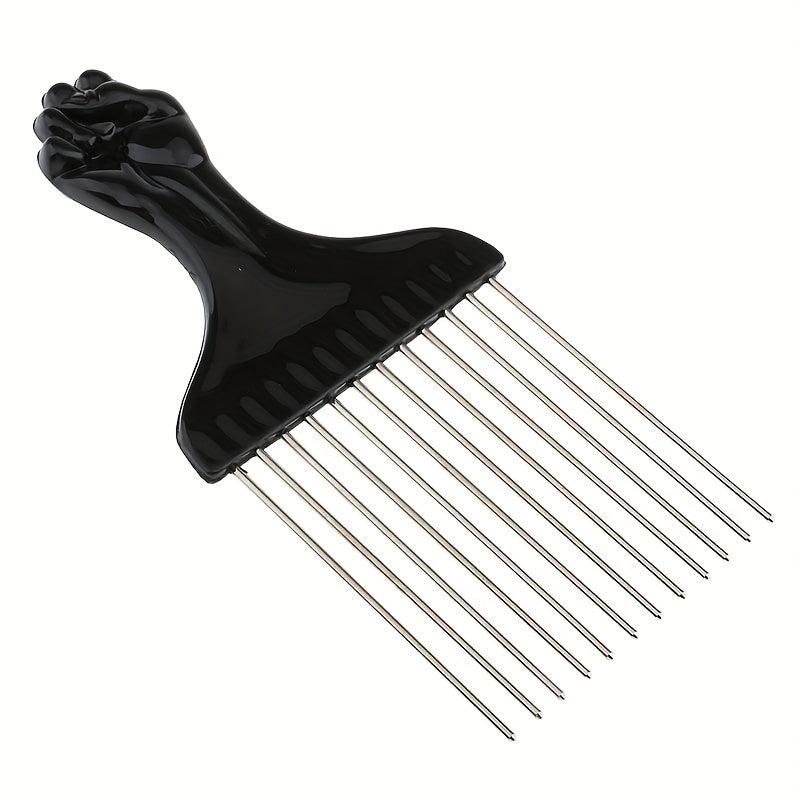 Professional Stainless Steel Hair Salon Pick Comb for Curly Hair