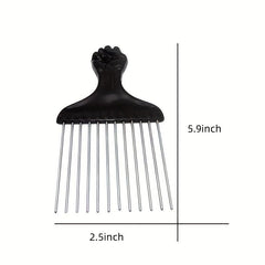 Professional Stainless Steel Hair Salon Pick Comb for Curly Hair