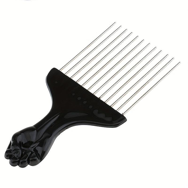 Professional Stainless Steel Hair Salon Pick Comb for Curly Hair