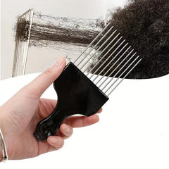 Professional Stainless Steel Hair Salon Pick Comb for Curly Hair