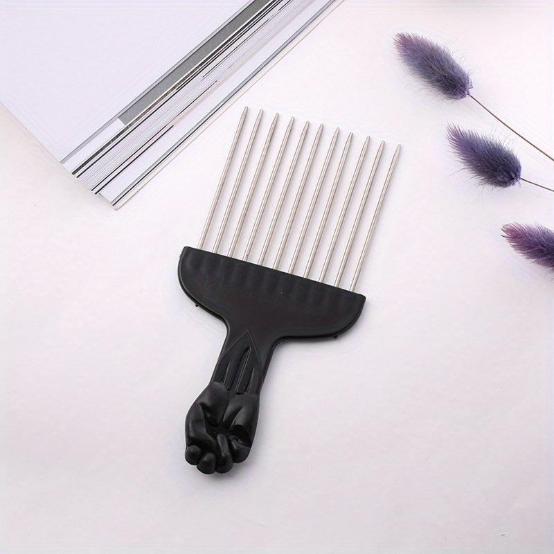 Professional Stainless Steel Hair Salon Pick Comb for Curly Hair