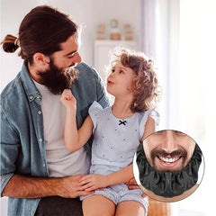 Adjustable Beard Bib Waterproof Facial Hair Apron Guard Bonnet