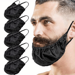 Adjustable Beard Bib Waterproof Facial Hair Apron Guard Bonnet