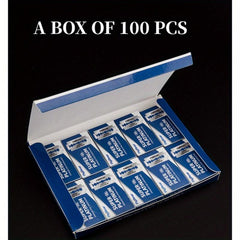 100 Count Double Edge Razor Blades Stainless Steel Shaving Blades For Men