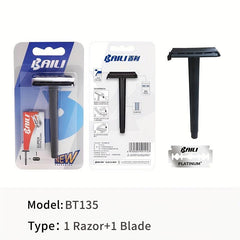 Double Edge Safety Razor Mens Grooming Shaving Face Barber Disposable Razors