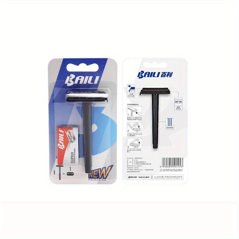 Double Edge Safety Razor Mens Grooming Shaving Face Barber Disposable Razors