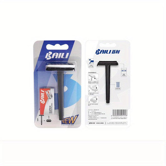 Double Edge Safety Razor Mens Grooming Shaving Face Barber Disposable Razors