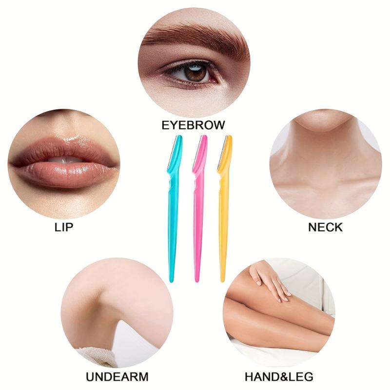 12 pcs Women's Exfoliating Dermaplaning Tool Eyebrow Razor for Face and Eyebrows