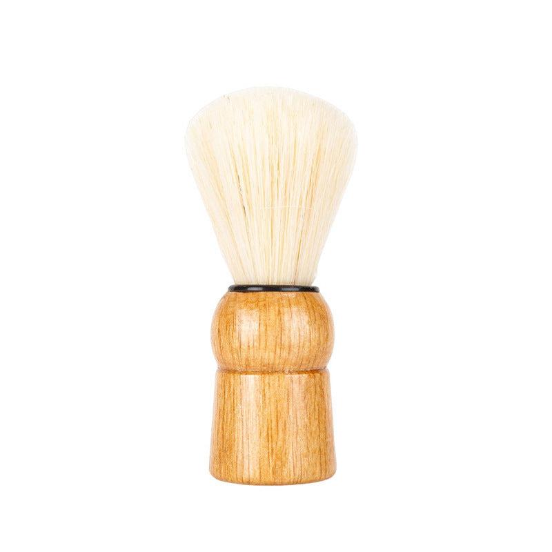 Men's Beard Brush Facial Cleaning Soft Hair Nylon Wood Handle Foaming Brush
