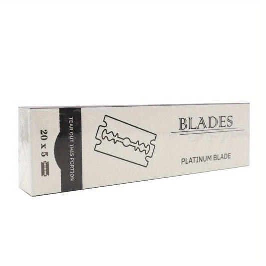 100pcs Double Edge Razor Blades High Stainless Steel Double Razor Shaving Blades
