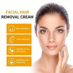 50ml Vitamin C Hair Removal Cream Mild Painless Long-lasting Fast Cleaning