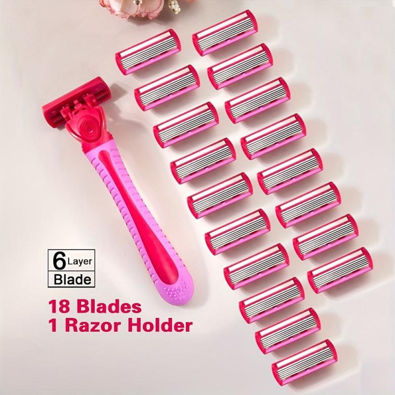 18-Blade Manual Women Body Bikini Hair Removal Safety Razor