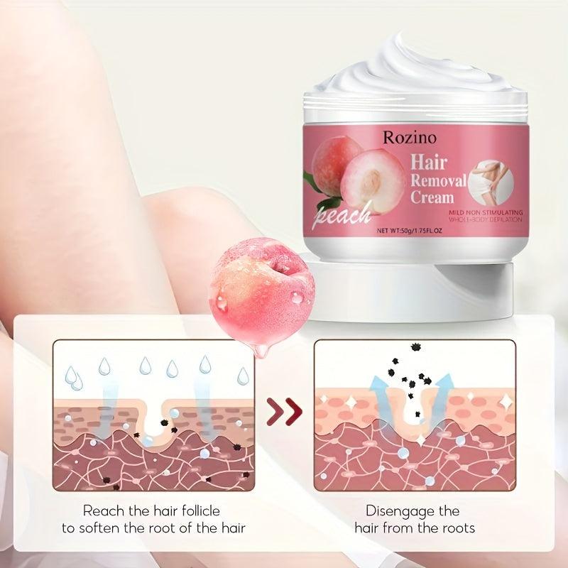 Honey Peach Hair Removal Cream Gentle Painless Long Lasting 50g