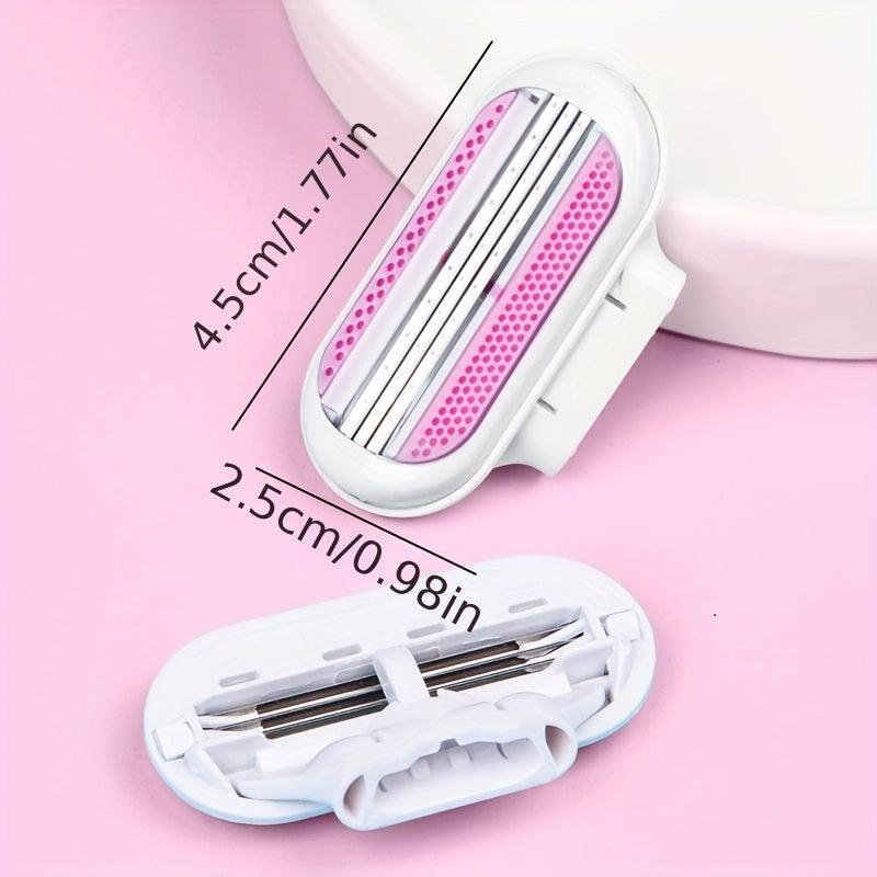 8 Pcs Women Bikini Hair Removal Shaving Safety Razor Replacement Blades