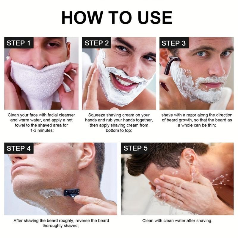 Men's Shaving Foam Gentle Refreshing Cleansing Softening Beard Shaving Cream