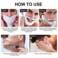 Men's Shaving Foam Gentle Refreshing Cleansing Softening Beard Shaving Cream