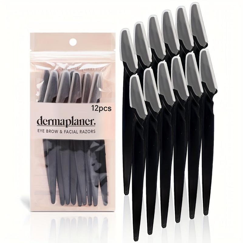 12pcs Eyebrow Razor For Women Multipurpose Exfoliating Dermaplaning Tools