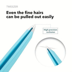 Colorful Stainless Steel Tweezers for Eyebrow Grooming and Hair Removal