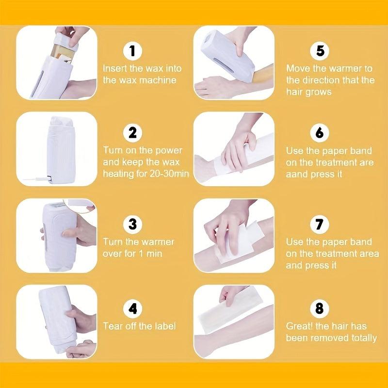 150g Pro Depilatory Wax Roller Home Hair Removal Body Hair Removal Wax Roller